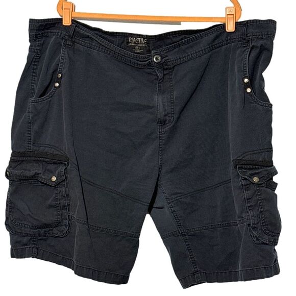 Reactive Big Tall Navy Cargo Shorts Size 50 - Picture 2 of 11